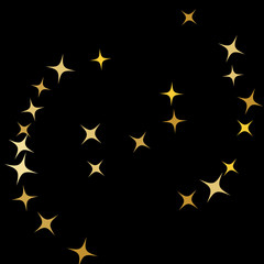 Colorful Stars Confetti, Mystery Sparkling Vector Background. Trendy Glowing Magic Glitter, Lights. Festive Falling Colorful Stars Confetti for Ads, Posters. 