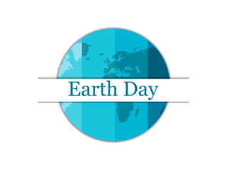 Earth Day, planet earth. Festive background for greeting card, banner and poster. Vector illustration