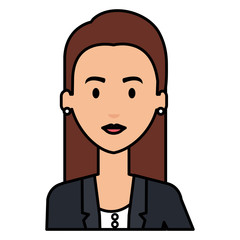 successful businesswoman avatar character vector illustration design