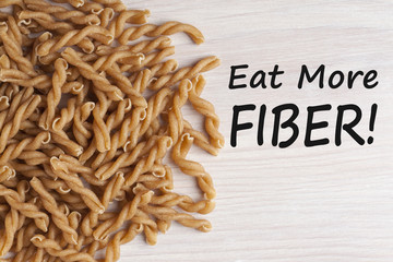 Eat More Fiber with Rice Pasta Concept © ogichobanov
