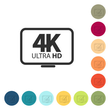 Farbige Buttons - 4K Ultra HD