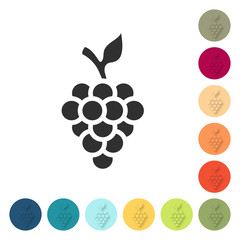 Farbige Buttons - Trauben