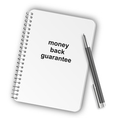 Notizblock Hochformat 05 - money back guarantee