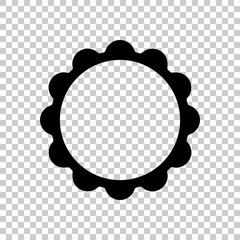 sun. simple icon. On transparent background. © fokas.pokas