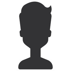 young man model avatar character vector illustration design