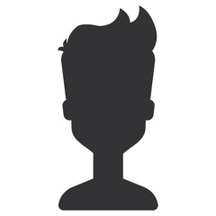 young man model avatar character vector illustration design