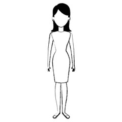 successful businesswoman avatar character vector illustration design