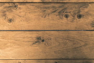 Fototapeta premium Light brown wooden background - new horizontal boards