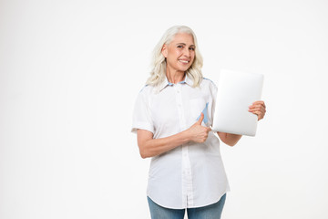 Portrait of a happy mature woman