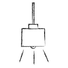 elegant office lamp hanging vector illustration design