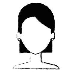 beautiful and young woman shirtless character vector illustration design