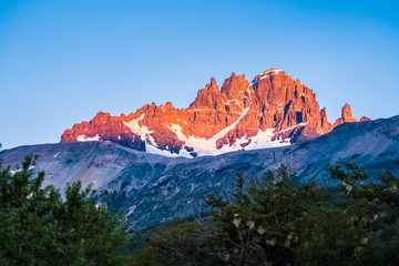 Cerro Castillo mountain during sunrise. Chile © Dudarev Mikhail