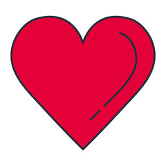 heart love card icon vector illustration design