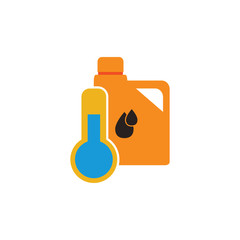 Temperature Oil Logo Icon Design