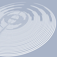 Abstract concentric rings shape.