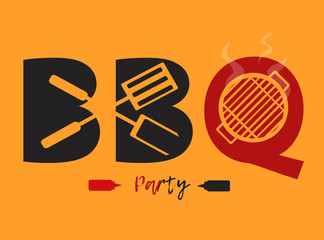 BBQ logo design vector or banners graphic