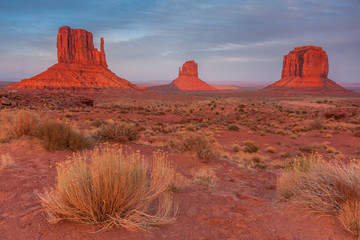 Amazing sunset at Monument Valley