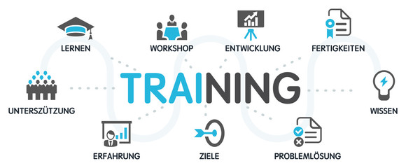 TRAINING Vektor Grafik Icons Priktogramme