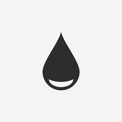 Drop icon vector in modern flat style