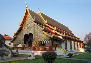 Fototapeta na wymiar Wat Chiang Man Temple ,Chiang Mai City , Thailand