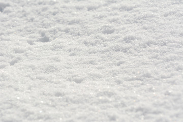 Fluffy fresh white snow background