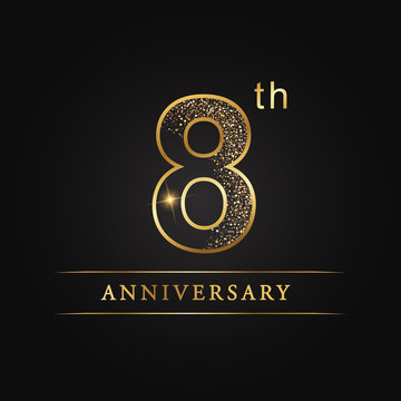 anniversary,aniversary, eight years anniversary celebration logotype. 8th  anniversary logo, 8th years, 8, eight Stock Vector | Adobe Stock
