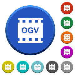 OGV movie format beveled buttons
