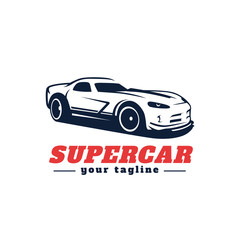 Obraz premium Supercar, sport car vector logo template