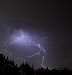 stormy night with lightning 