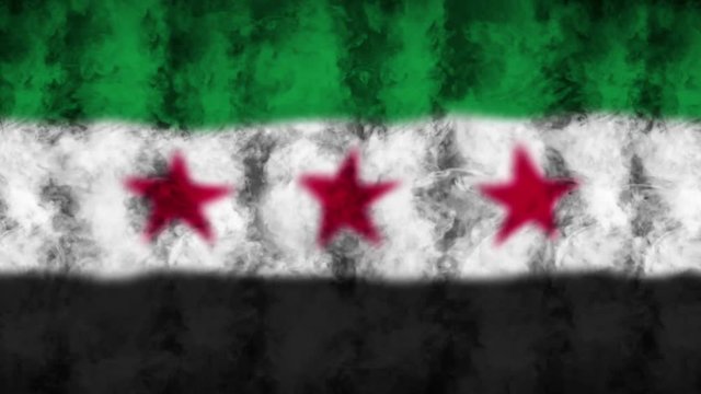 Syria Flag Carpet Background Animation, Rendering, Loop, 4k
