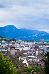 Obraz premium Pilatus über Luzern