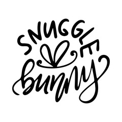 Fototapeta premium Easter hand written phrase. Modern brush calligraphy. Vector isolated illustration on white background