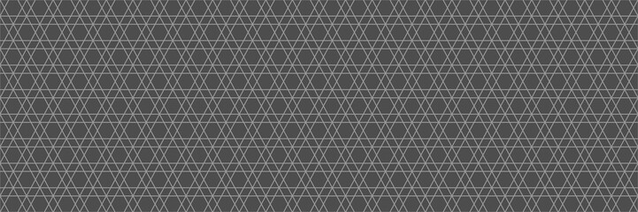 Fototapeta premium horizontal abstract geometric design of gray lines on dark gray for pattern and background,vector illustration