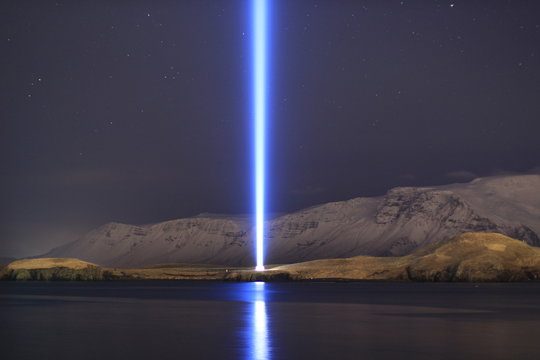 Imagine Peace Tower, Iceland.
