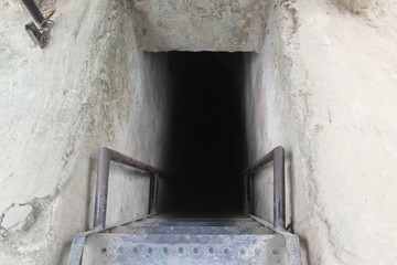 Stairway to the bunker