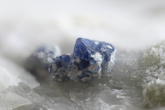 Blue Spinel Crystals From Finland