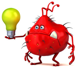 Fun germ - 3D Illustration