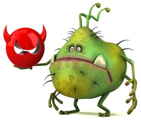 Fun germ - 3D Illustration