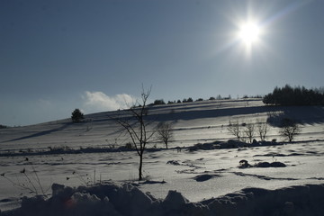 Winter in Poland, Bieszczady mountains