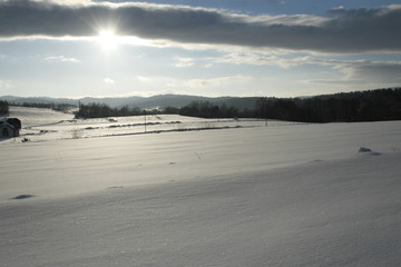 Winter in Poland, Bieszczady mountains