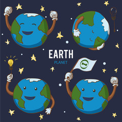 Set of Earth planet