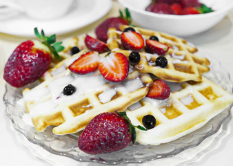 Viennese waffles. 
