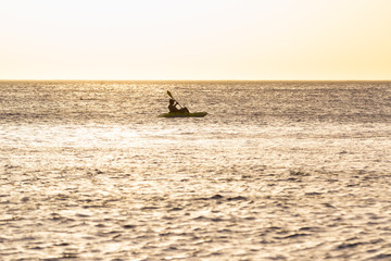 Fototapeta premium kayaking in the ocean