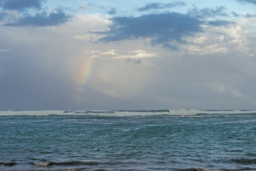 Rainbow over the sea