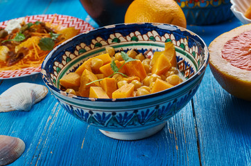 Moroccan Chickpea Squash Tagine