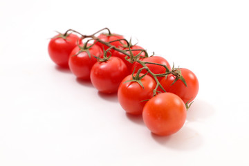 fresh tomato isolated on white background