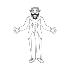 Vintage circus illustrations collection.