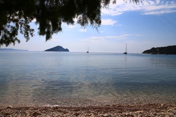 Summer holidays in a Greek island,