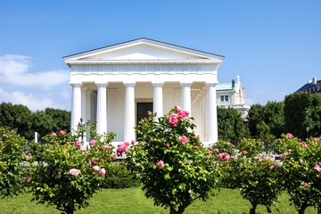 Neoclassical Theseus Temple, completed in 1821. This small-scale replica of the Temple of...