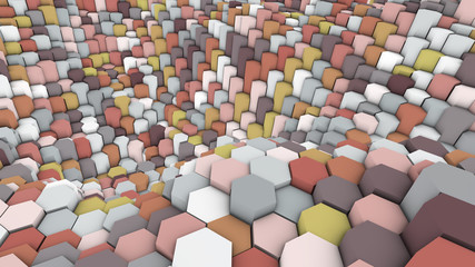 Abstract geometric multicolored background.3d render